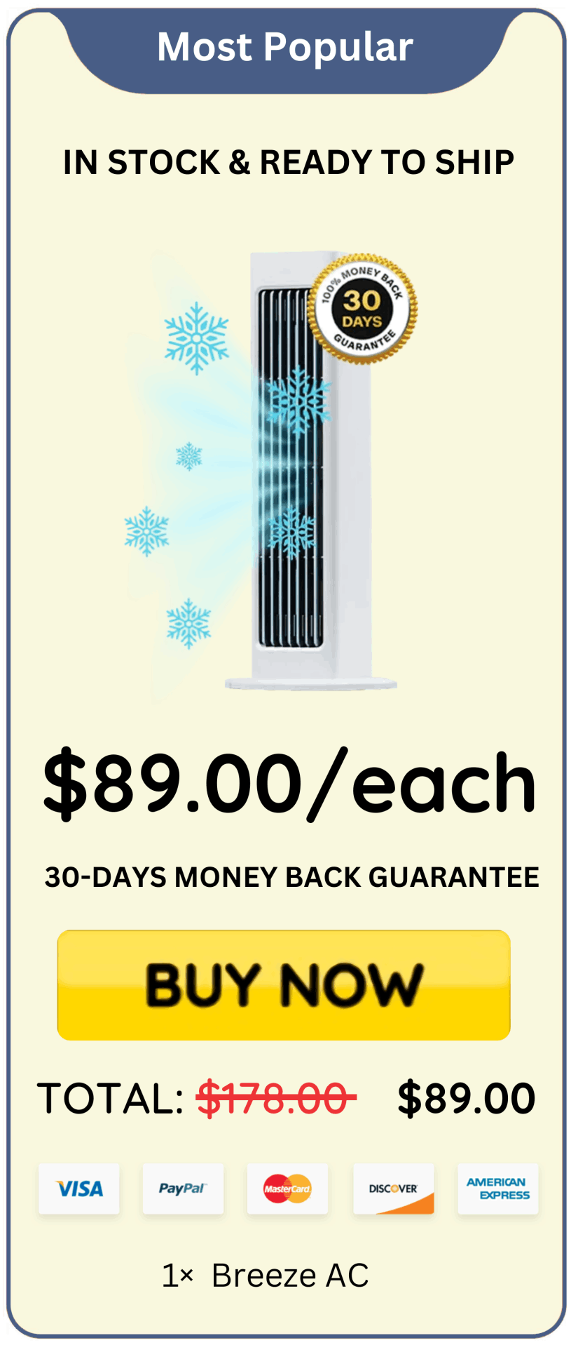 Breeze AC offer price 
